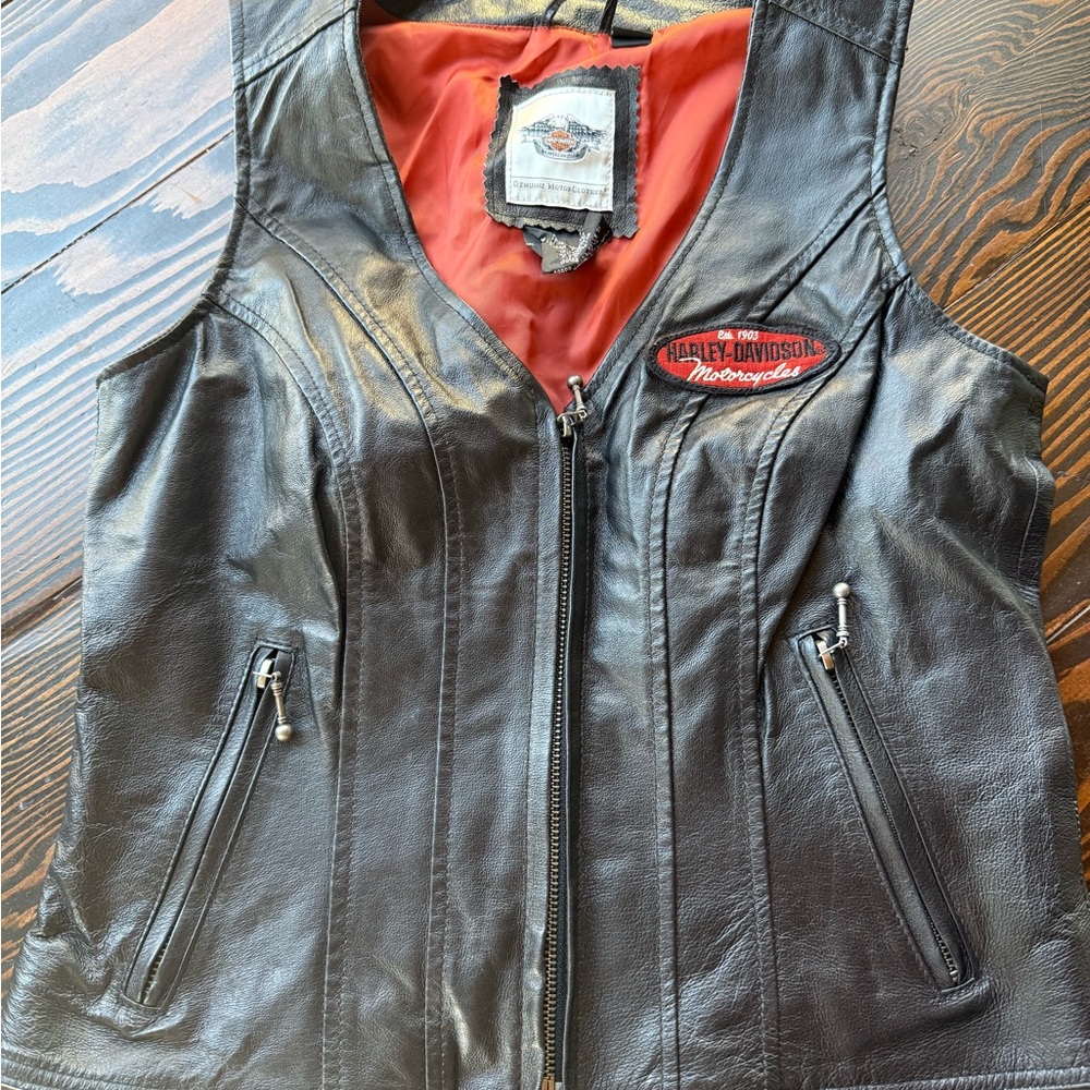 Harley-Davidson Black Leather Vest